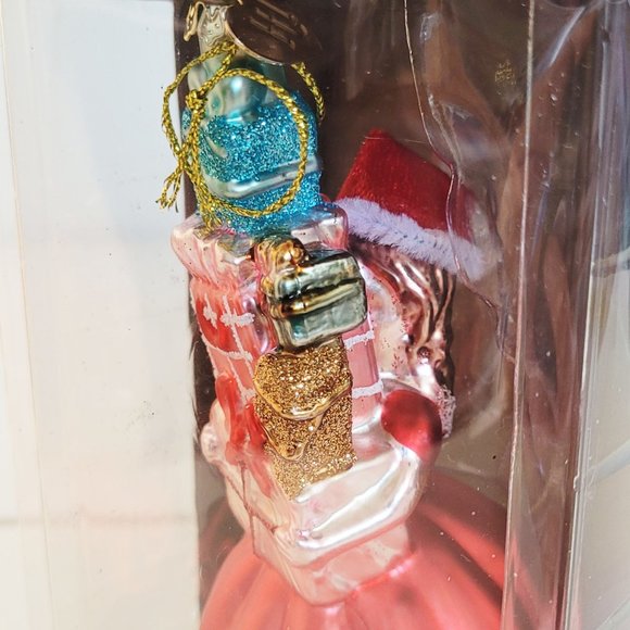 Jillian Harris X CANVAS Girl with Christmas Presetns Glass Ornament NEW - Picture 8 of 12